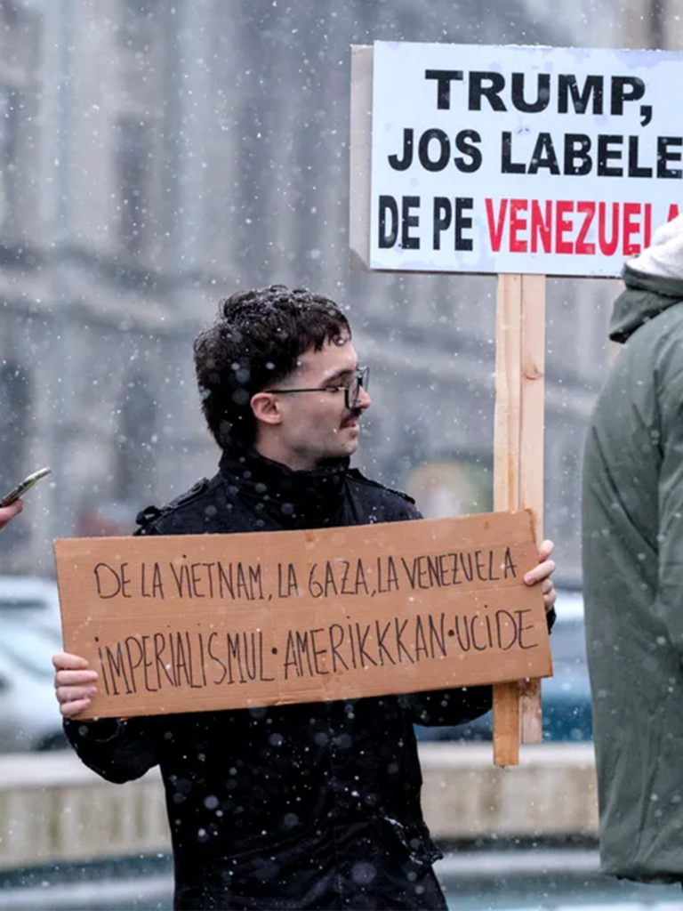 eu la protest pro-venezuela